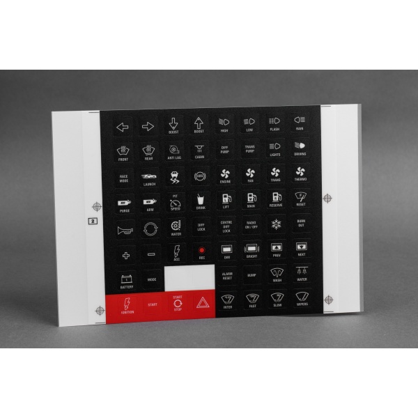 EMtron 8 Button Keypad Sticker Kit (V1)